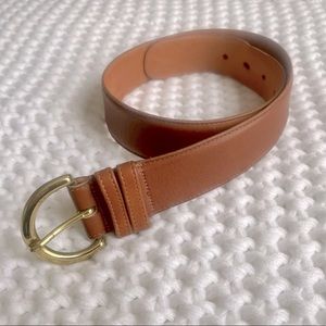 COACH British Tan Leather Belt